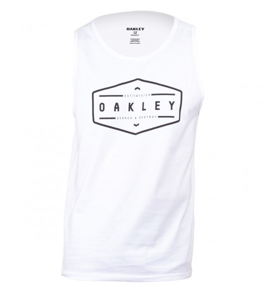 Regata Oakley Tapering Lettering Tank Branca