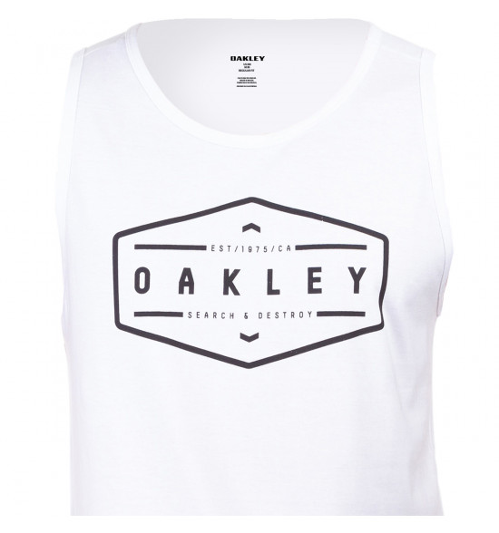 Regata Oakley Tapering Lettering Tank Branca - 2