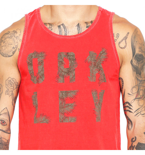 Regata Oakley California Logo Stone TA Vermelha - 3