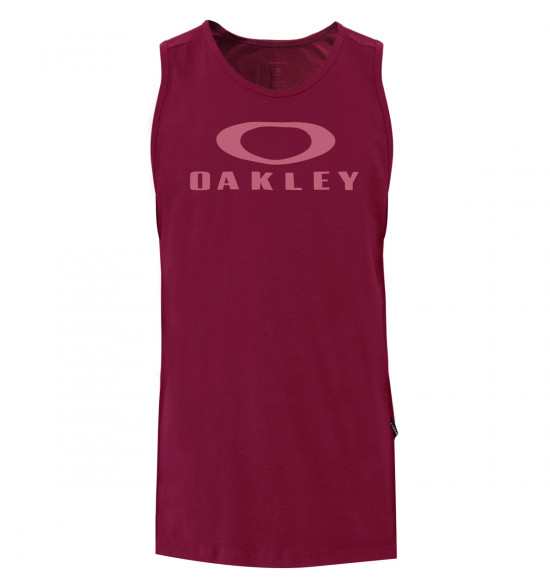 Regata Oakley Bark Tank Bordo com Logo Rosa