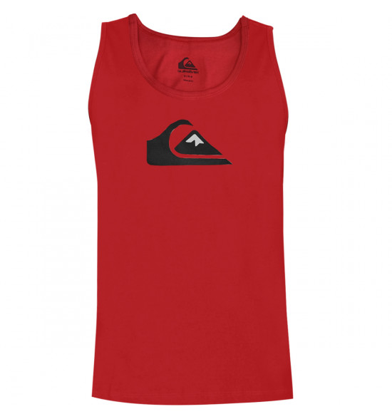 Regata Quiksilver Comp Logo Color Vermelha