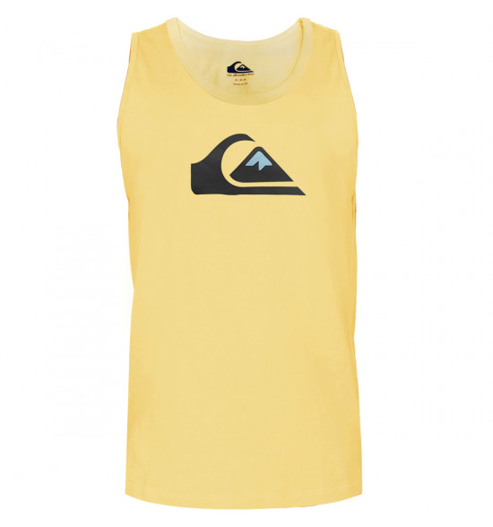 Regata Quiksilver Comp Logo Colors Amarelo Claro