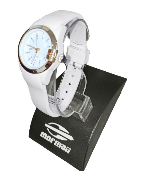 Relógio Mormaii Analógico Feminino MO2036JE/8B Branco e Dourado - 4