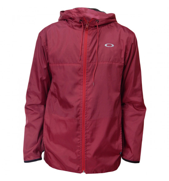 Jaqueta Oakley Windbreaker One Brand Bordô