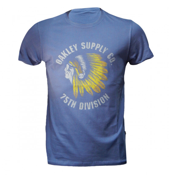 Camiseta Oakley Supply 2.0 Azul Indigo