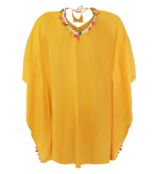 Saída de Praia Alma de Praia Manga Morcego Amarela - 3