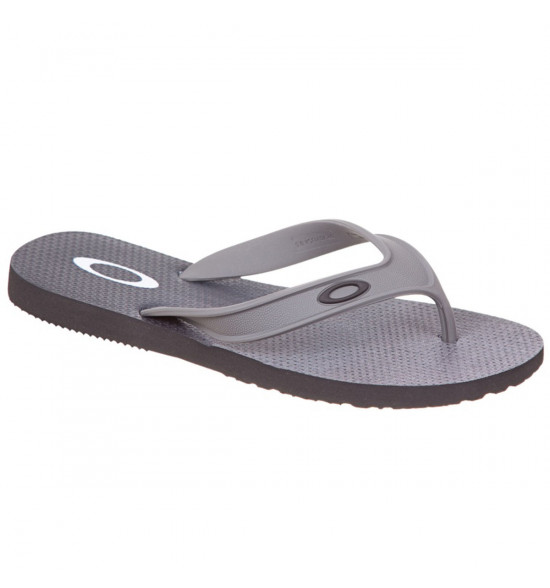 Chinelo Oakley Wave Point Cinza com Preto - 3
