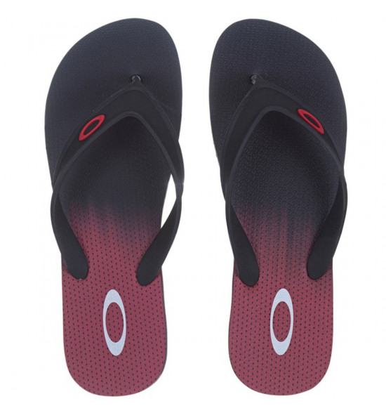 Chinelo Oakley Wave Point Vermelho com Preto