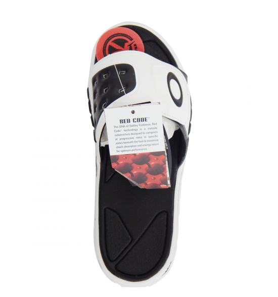 Chinelo Oakley Slide Octane Preto com Branco - 5
