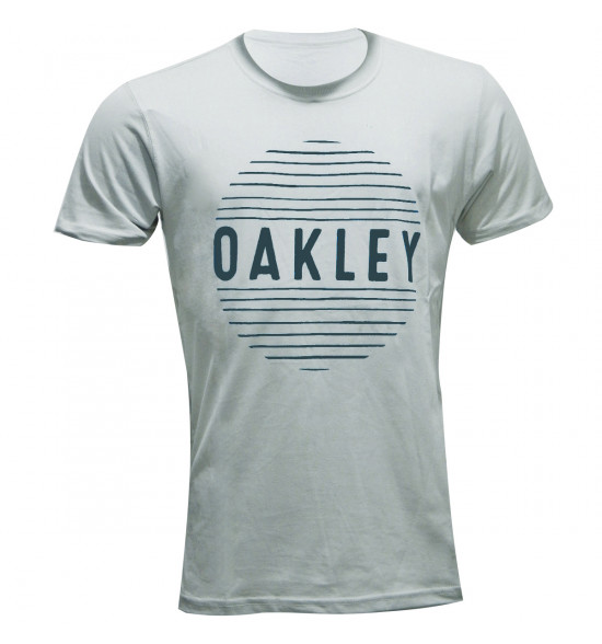 Camiseta Oakley Croocked Lines Cinza Slate