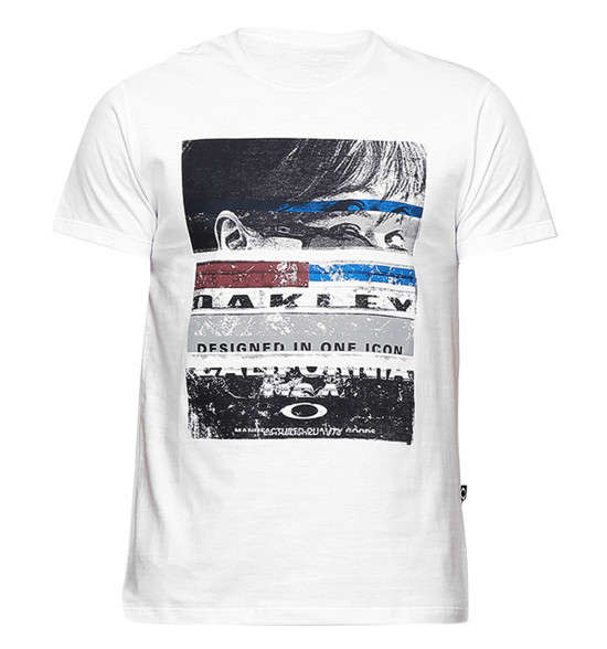 Camiseta Oakley Half Words Branca