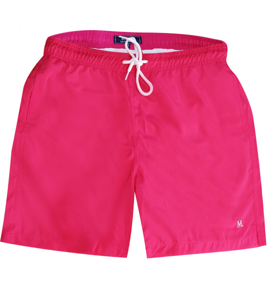 Shorts Água Mash Casual Liso Rosa Magenta