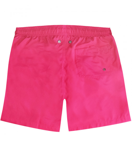Shorts Água Mash Casual Liso Rosa Magenta - 2