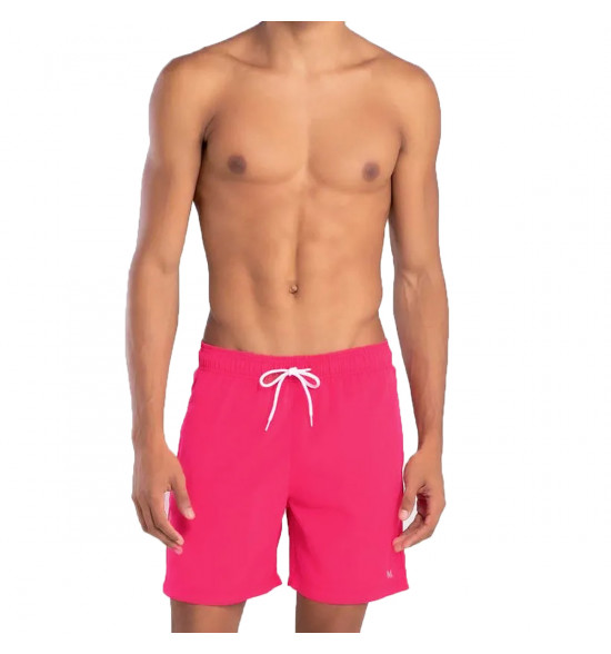 Shorts Água Mash Casual Liso Rosa Magenta - 3