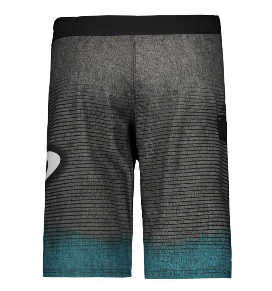 Bermuda Água Oakley Stolen Preto Com Azul - 2