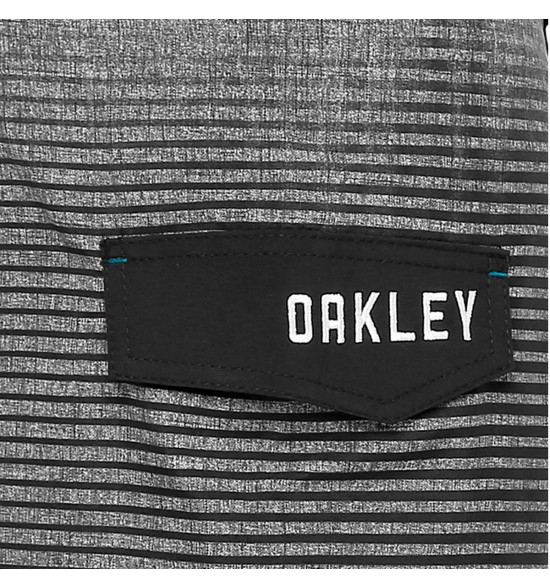 Bermuda Água Oakley Stolen Preto Com Azul - 3