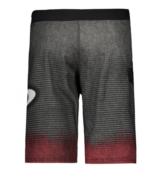 Bermuda Água Oakley Stolen Preto Com Vermelho - 2