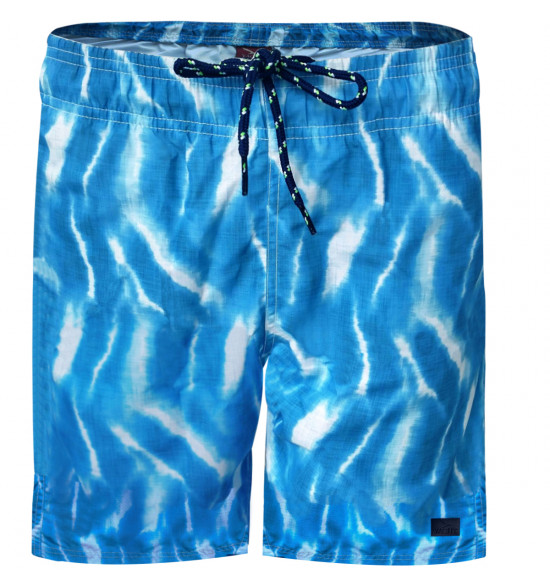 Shorts Água com Cordão Alma de Praia Tornado Azul