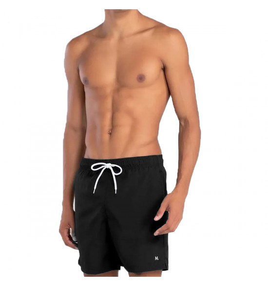 Shorts Água Mash Casual Liso Preto - 3