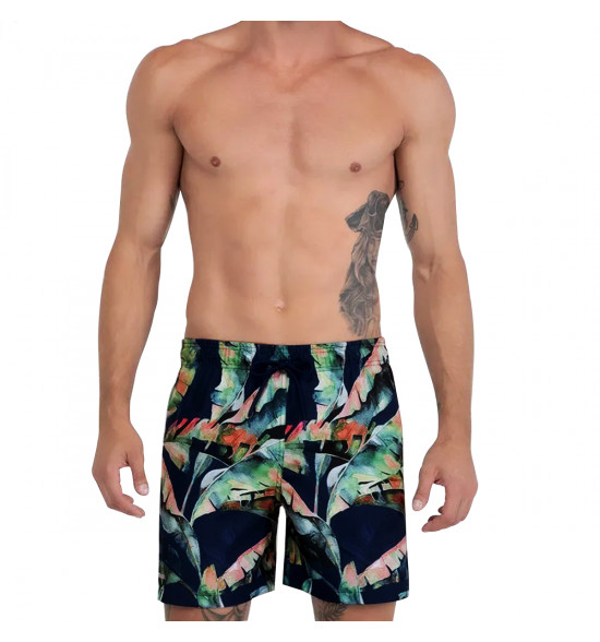 Shorts Água Mash Estampado Palmeira Azul - 3