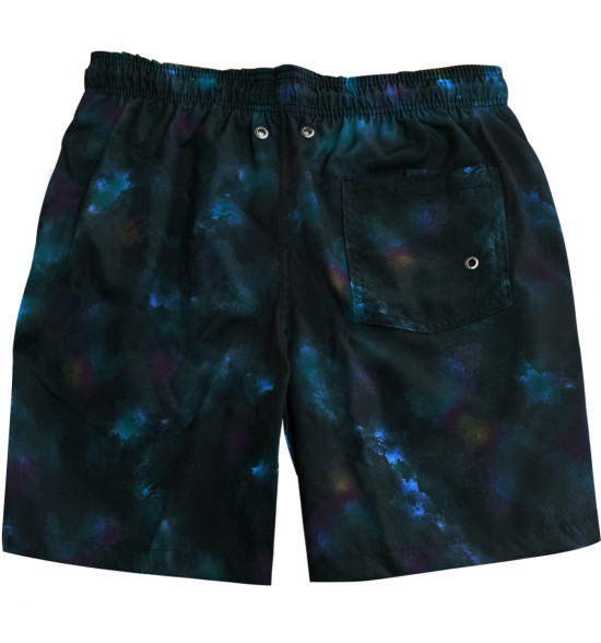 Shorts Água Mash Estampado Tie Dye Preto - 2