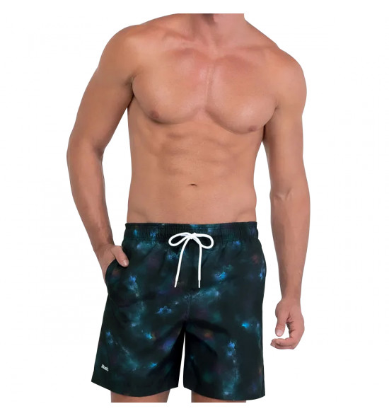 Shorts Água Mash Estampado Tie Dye Preto - 3