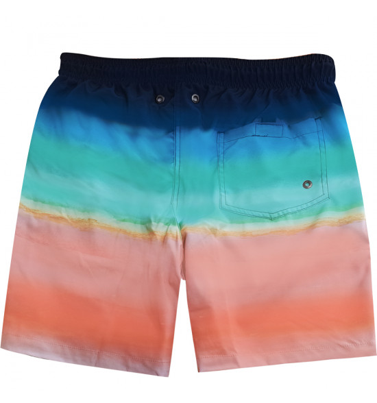 Shorts Água Mash Estampado Tie Dye Laranja - 2