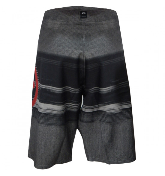 Bermuda Agua Oakley Blended Boardshort Cinza com Preto - 2