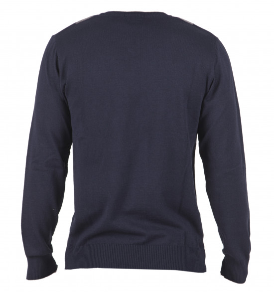 Suéter Mormaii Xadrez Azul e Cinza - 2