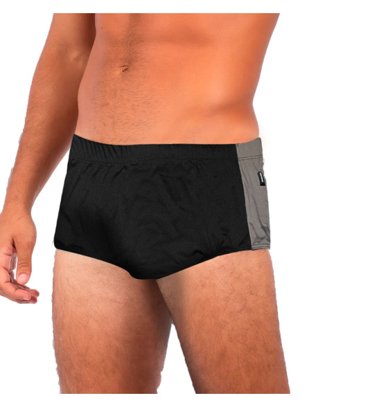 Sunga Mormaii Slip Preta Side Panel Cinza - 3