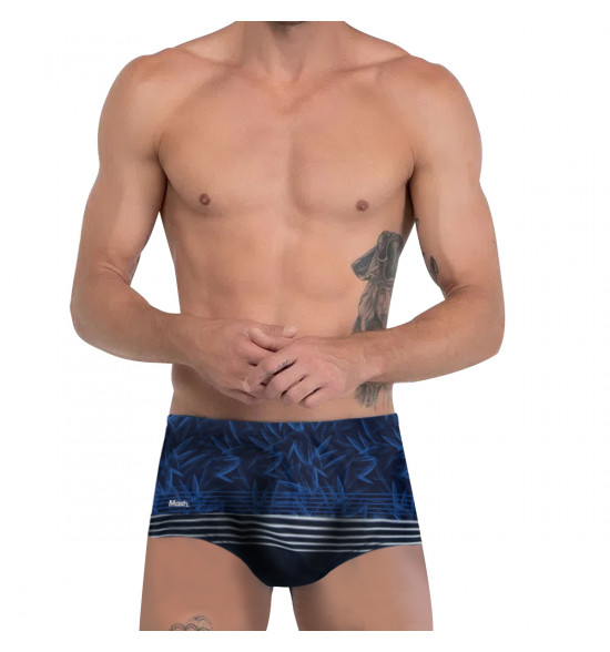 Sunga Slip Mash Listrada Folhagem Marinho - 3