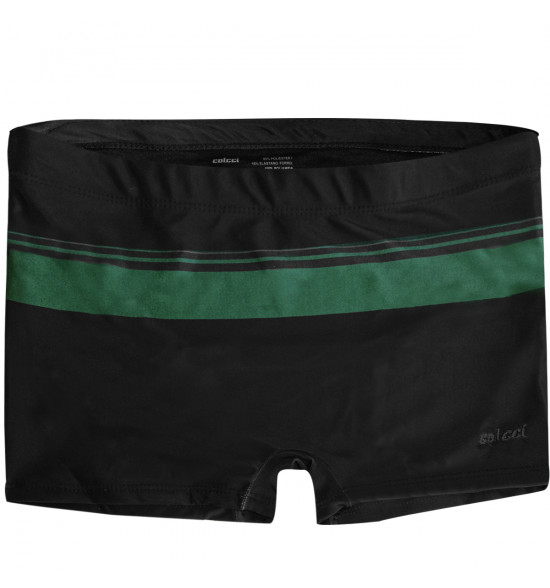 Sunga Boxer Mash Colcci Listrada Preta e Verde