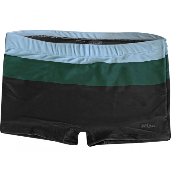 Sunga Boxer Mash Colcci Listrada Preta, Verde e Azul