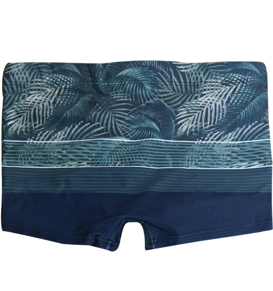 Sunga Boxer Mash Listrada Folhagem Marinho - 2