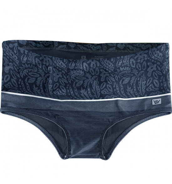 Sunga Slip Mash Hang Loose Listra Folhagem Cinza