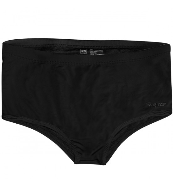Sunga Slip Mash Hang Loose Logo Bordado Preta