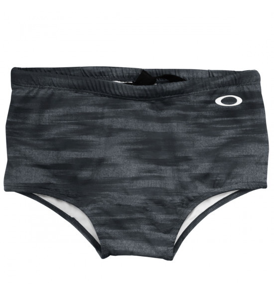 Sunga Oakley Basic Swim Print Trunk Grigio Scuro