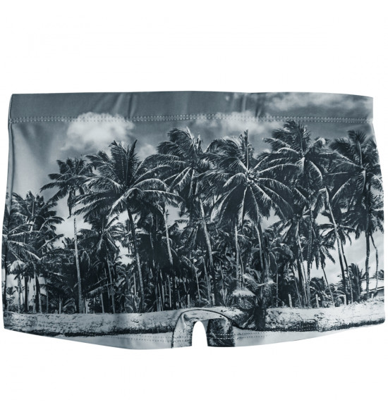 Sunga Boxer Mash Estampada Praia Cinza - 2