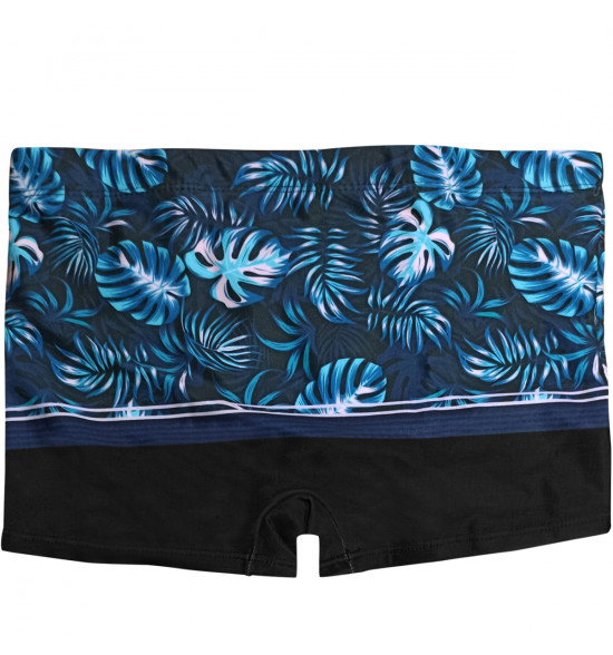 Sunga Boxer Mash Estampada Azul Turquesa e Preto - 2