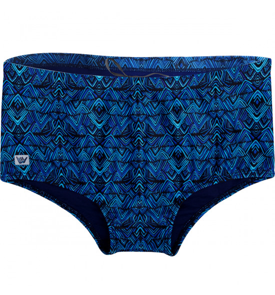 Sunga Slip Mash Hang Loose Full Print Azul
