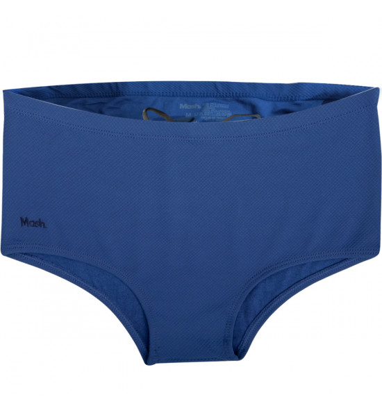 Sunga Slip Mash Textura Lisa Azul