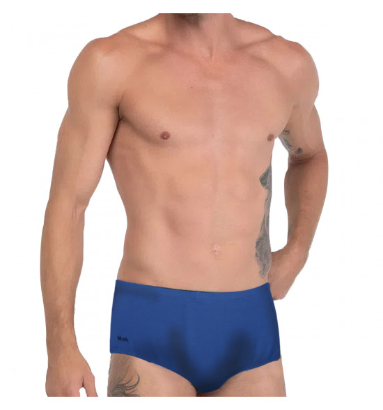 Sunga Slip Mash Textura Lisa Azul - 3