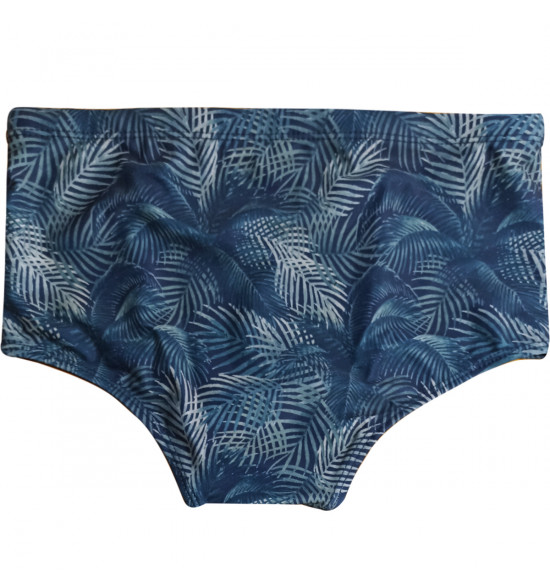 Sunga Slip Mash Estampada Folhagem Cinza Azulada - 2