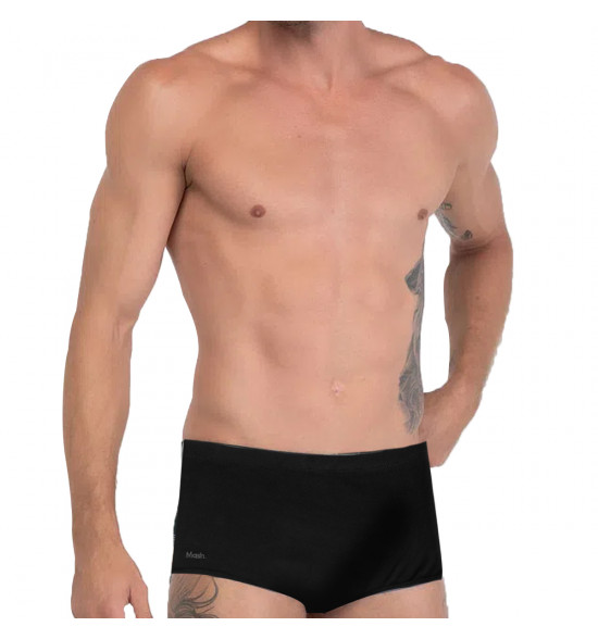 Sunga Slip Mash Textura Lisa Preto - 3