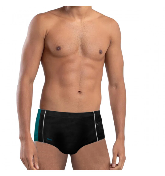 Sunga Slip Mash Lisa Preto e Verde - 3