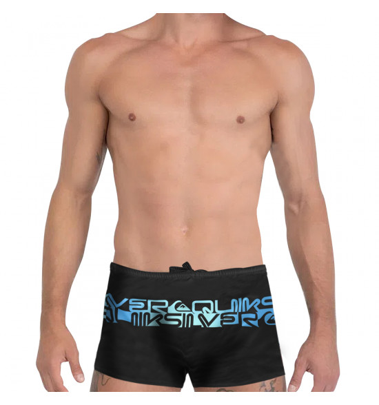 Sunga Quiksilver Boxer WordBlock Preta - 3