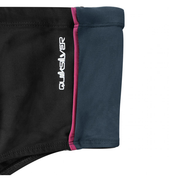 Sunga Quiksilver Slip Side Omni Preta com Lateral Cinza - 3