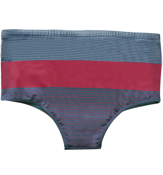 Sunga Quiksilver Slip Tijuana Cinza com Bordo - 2