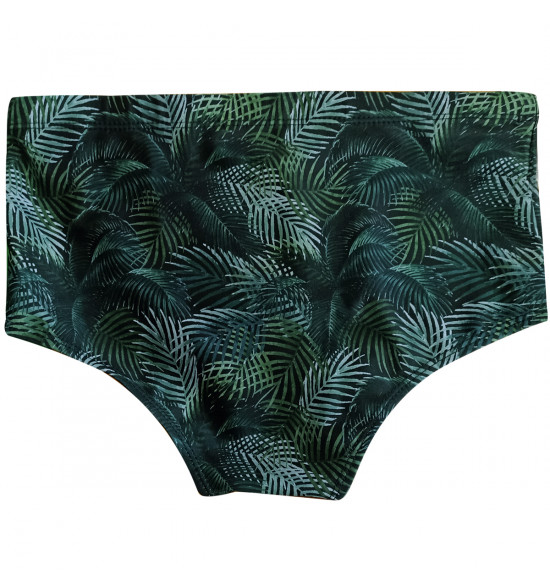 Sunga Slip Mash Estampada Folhagem Verde - 2