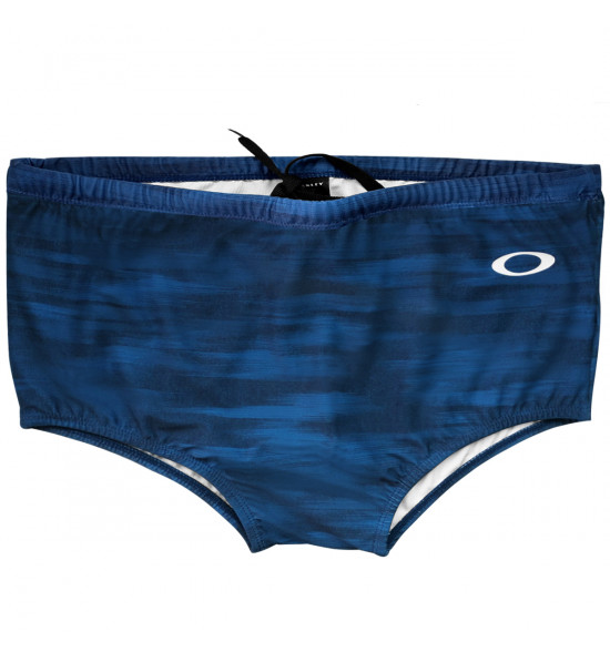 Sunga Oakley Basic Swim Print Trunk Navy Blue